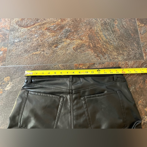 Abercrombie & Fitch vegan leather curve love ankle straight high rise. Sz 31/12 - Picture 11 of 12